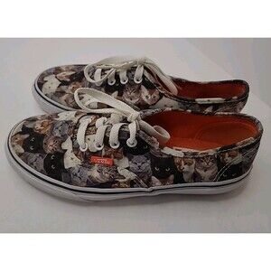 Vans Shoes Kids Size 4 ASPCA Kitty Cat Low Top Lace Up Sneaker Unisex